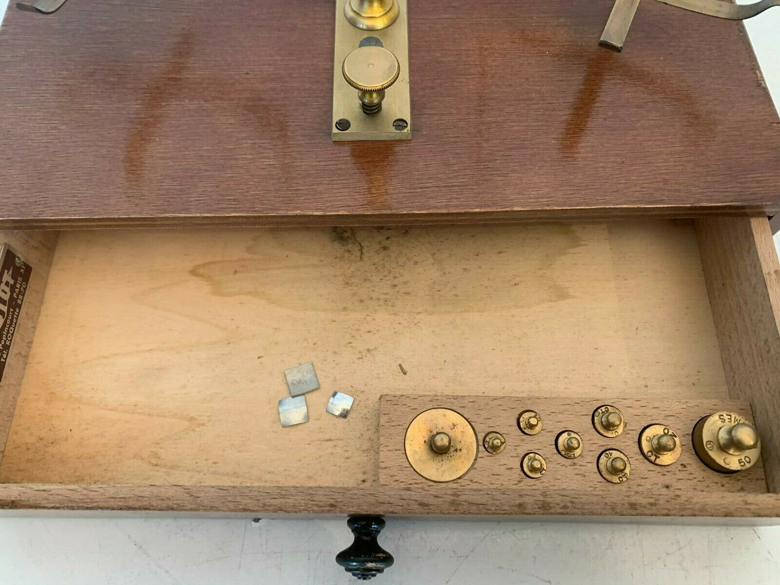 Trebuchet Scale And Its Weights XX Century Jeweler's Scale XX Century photo for sale