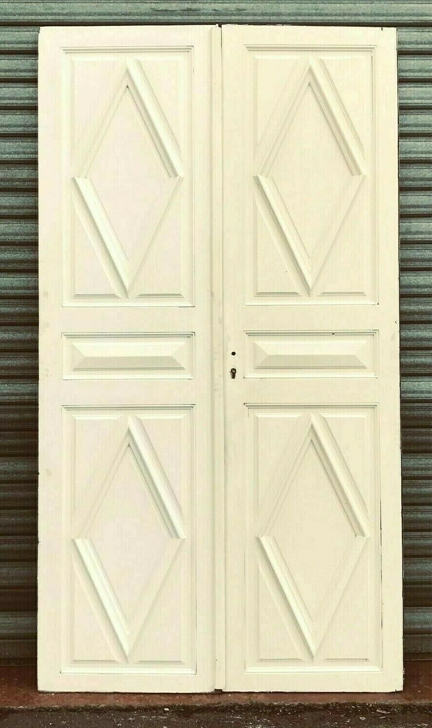 19th Century Patinated Fir Double Passage Doors