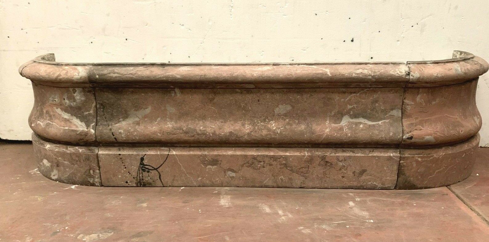 19th Century Breccia Marble Building Entrance Planter photo 4185.0