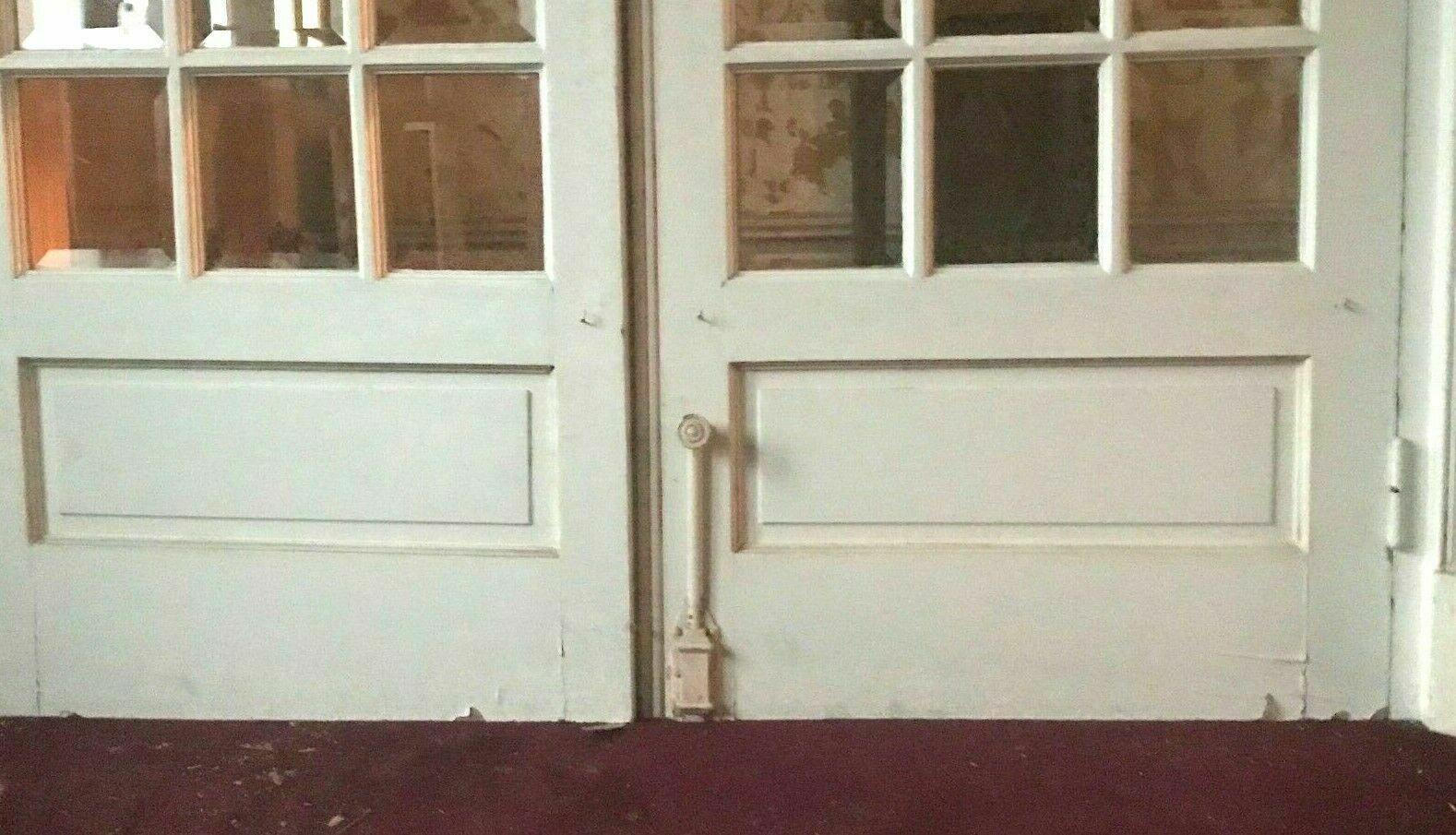 Double Partition Doors Small Bevelled Tiles XX Century photo furniture