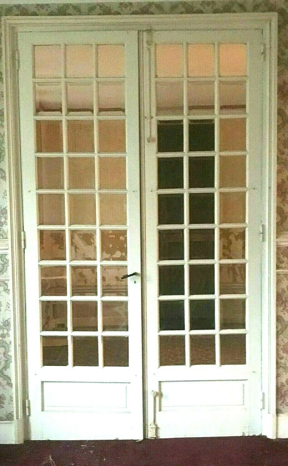 Double Partition Doors Small Bevelled Tiles XX Century photo 1044.47274525