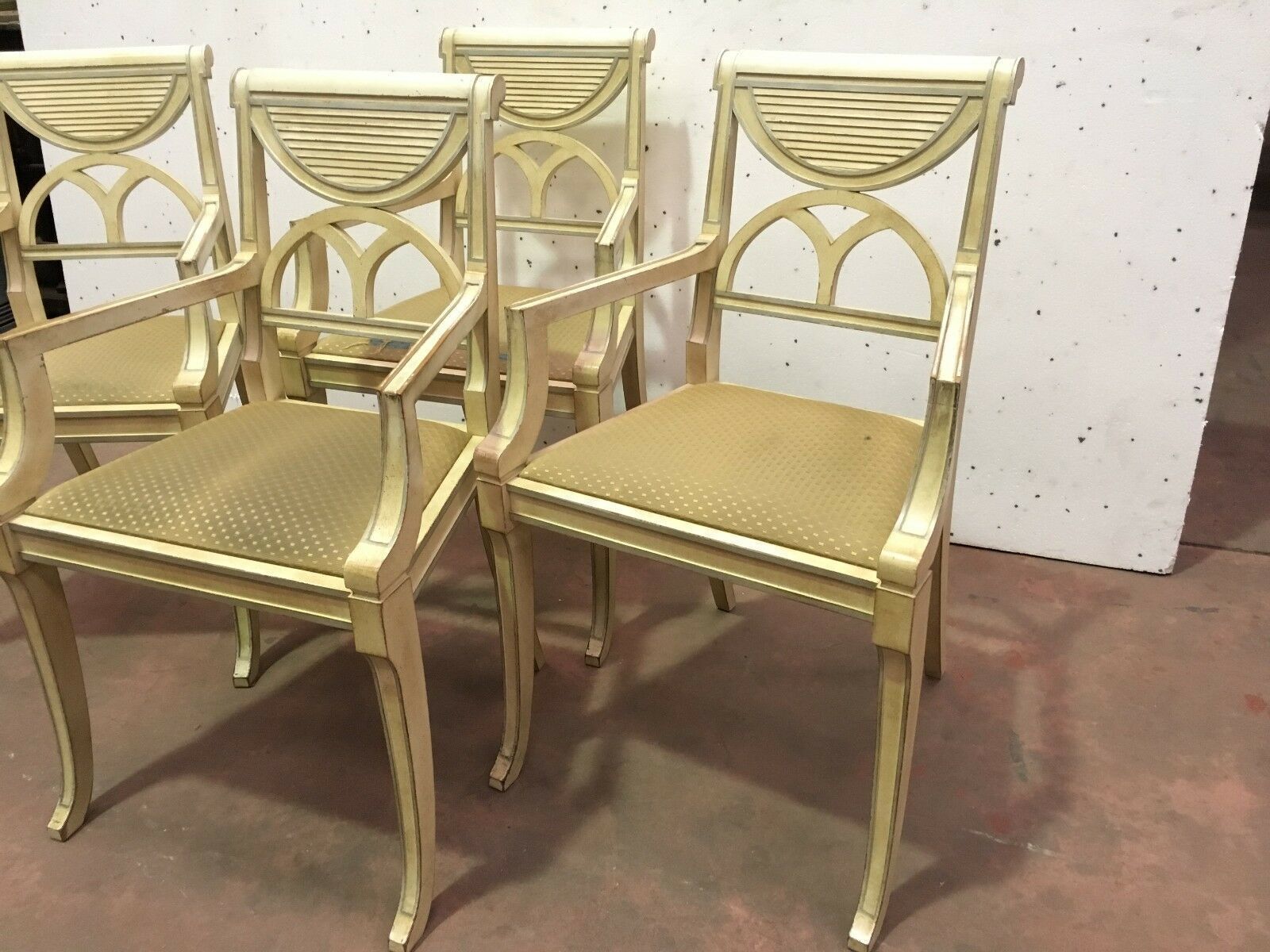 Patinated Beech Armchair Pair Of Designer Armchairs Style Armchair Chair photo for sale