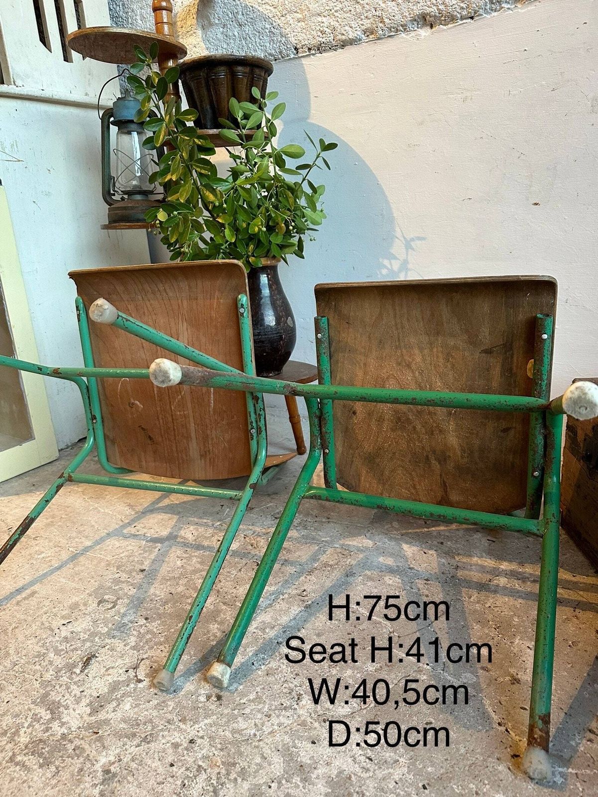 Vintage Hungarian Stacking Chairs: 1960s Maths Department Edition   Plywood Seats, Robust Metal Frames For Stylish Space Saving photo 135.0