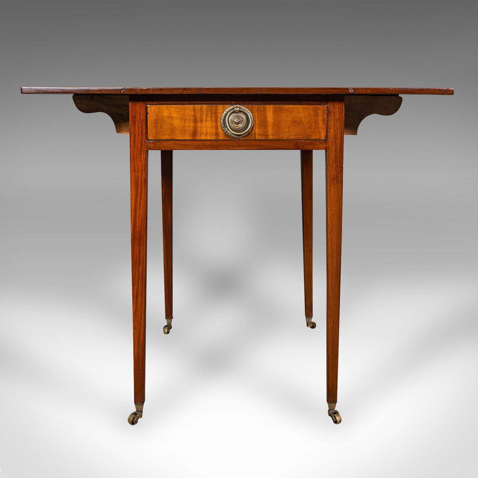 Antique Pembroke Table, English, Drop Leaf, Occasional, Tea, Regency, Circa 1820 photo 1495.0