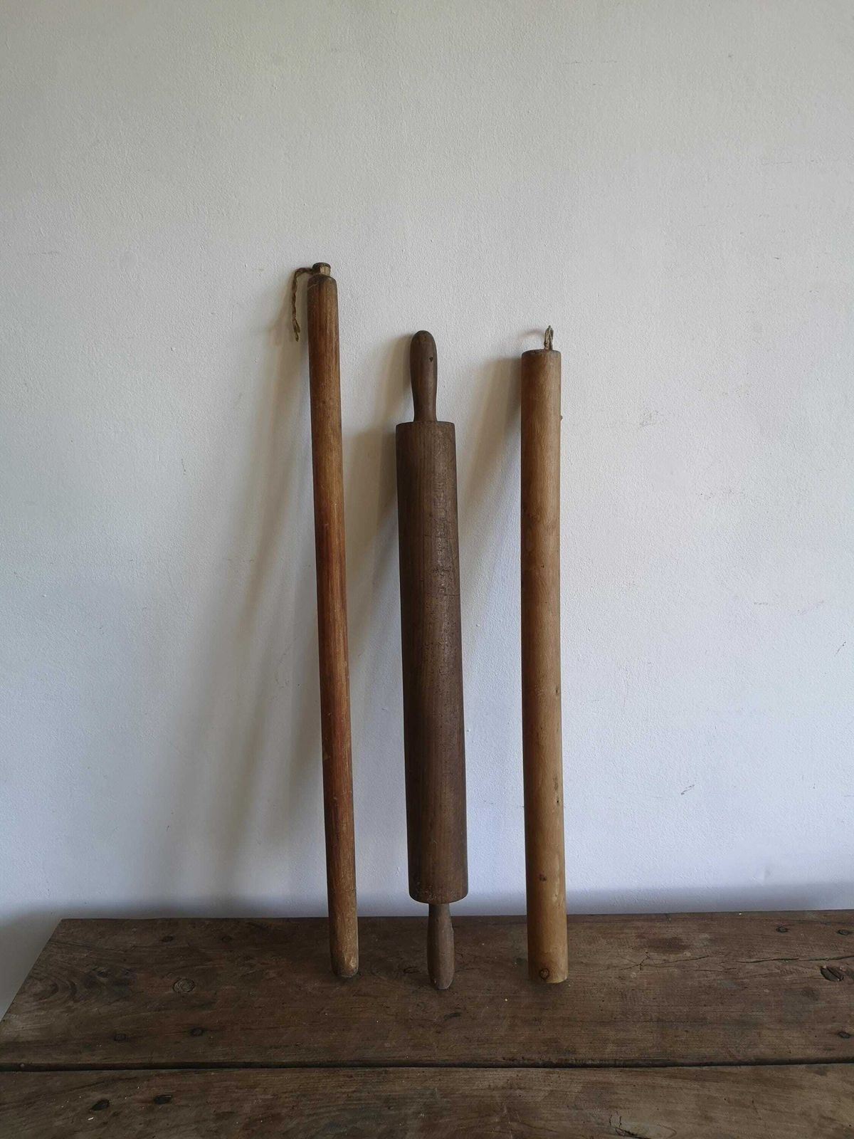 Set Of 2 Rustic Farm House Scoop Paddle Wooden Handcarved Grain Spoon, Bakery, Flour Decorative Primitive Rustic Vintage Antique Natural