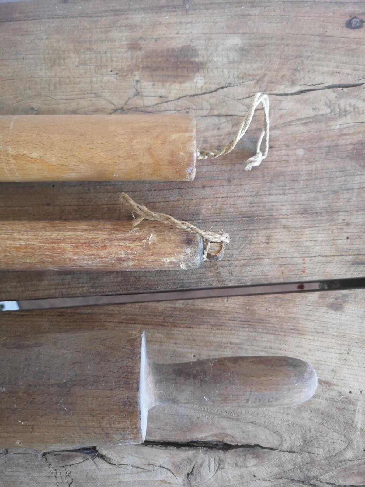 Set Of 2 Rustic Farm House Scoop Paddle Wooden Handcarved Grain Spoon, Bakery, Flour Decorative Primitive Rustic Vintage Antique Natural photo vinterior
