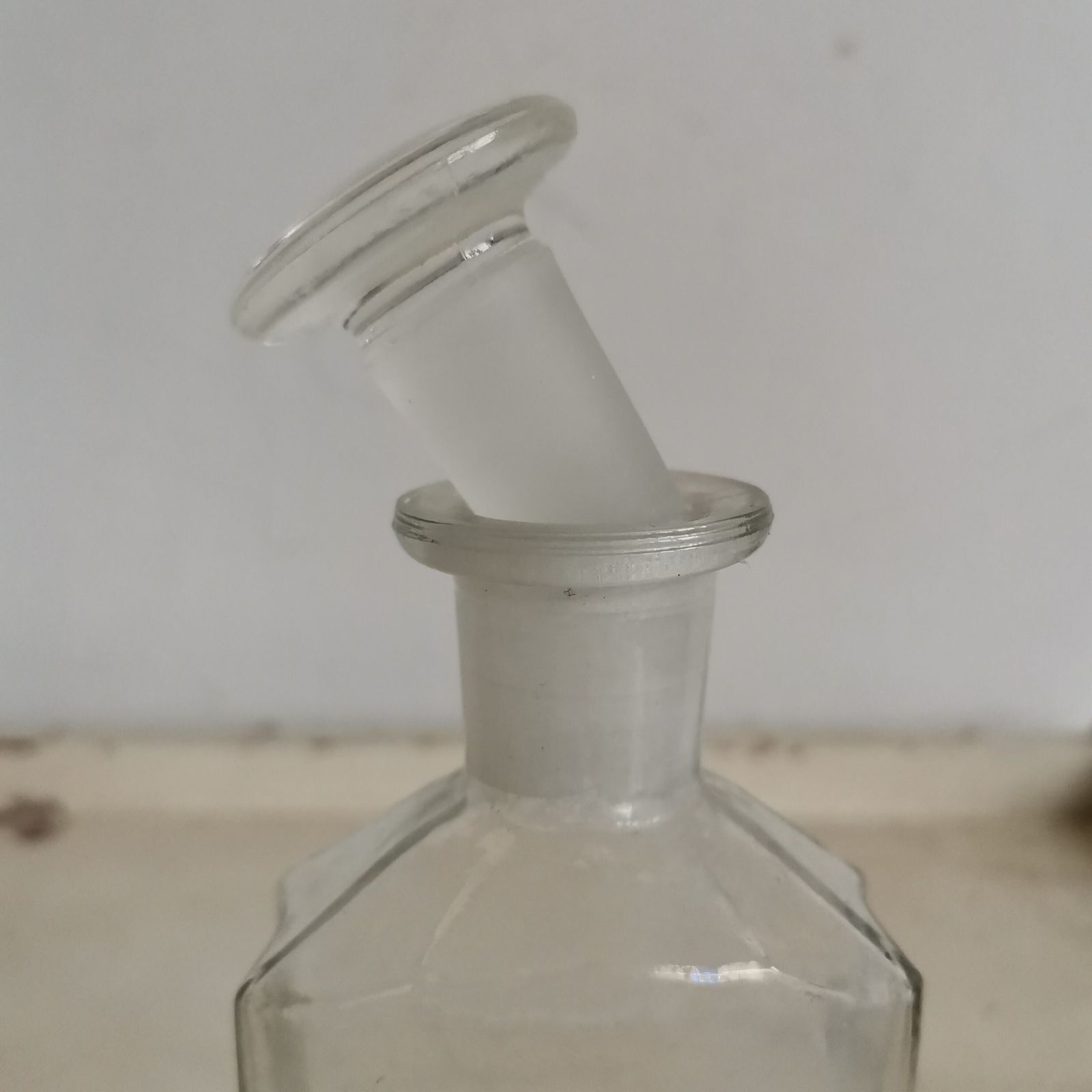 Set Of 3 Pharmacy Medical Bottle Apothecary Glass Small Bottles Medicine Chemical Doctor Hospital Memorabilia Vase, Floral Display photo for sale