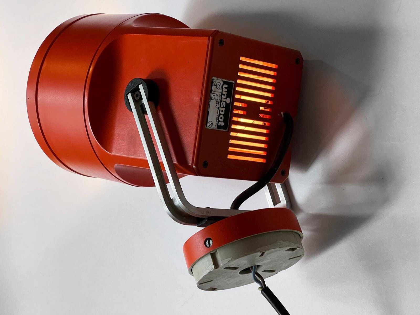 Orange Spotlight "Unispot" By Bent Boysen For Louis Poulsen. Denmark 1970s photo 212.0
