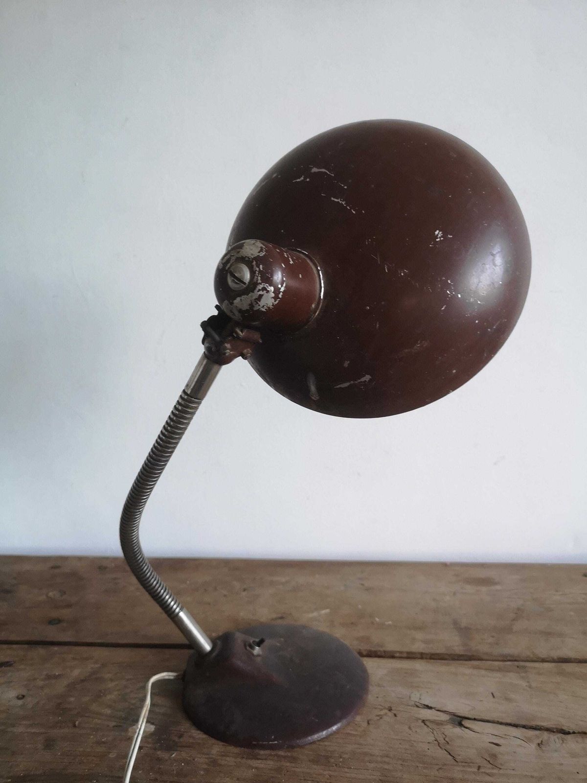 photo furniture Ufo Satellite Mid Century Table Desk Lamp, Photo Studio Lighting, C1970, Quality Vintage Retro Raw Metal Lamp With Heavy Base