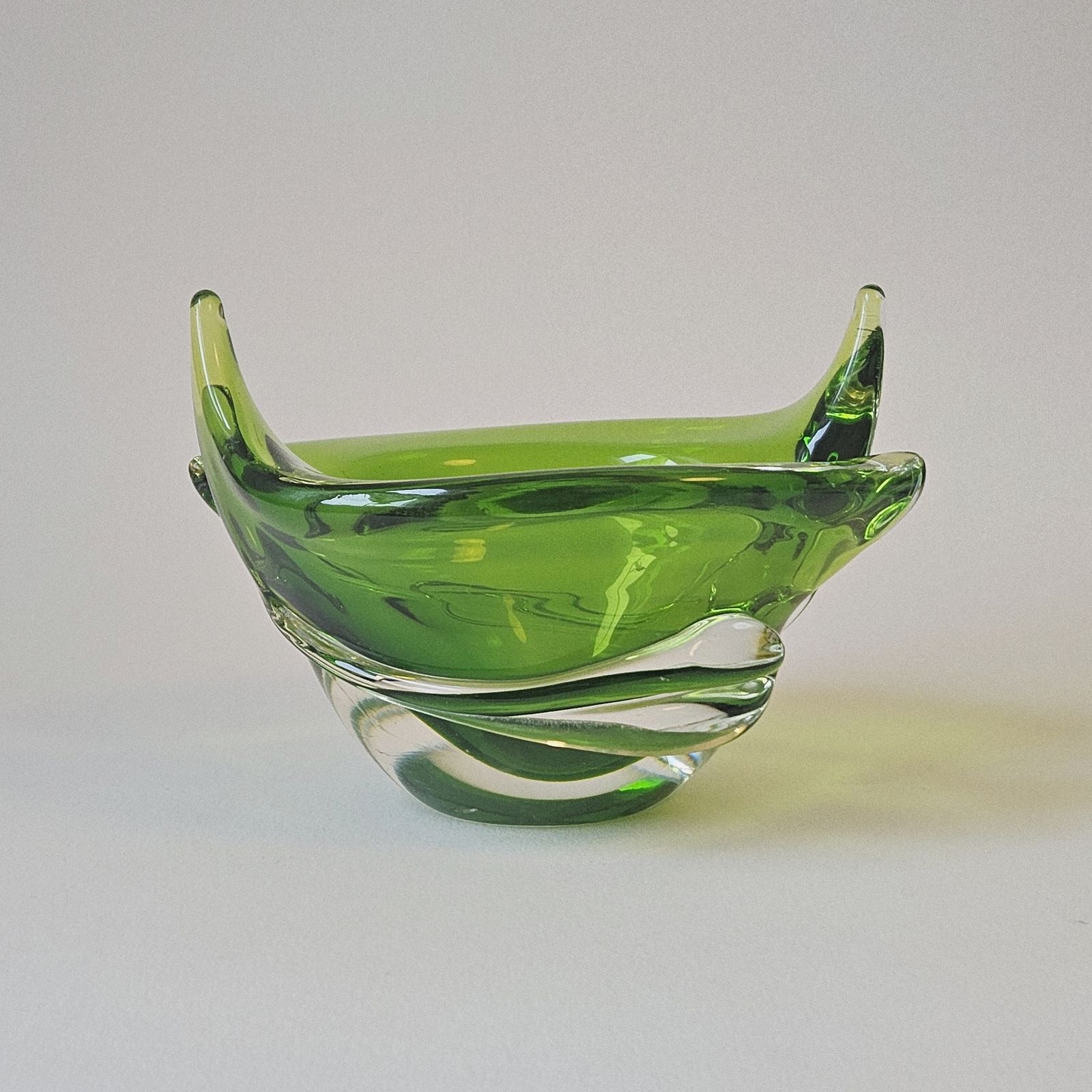 Green Mid Century Surrealist Style Ashtray photo buy