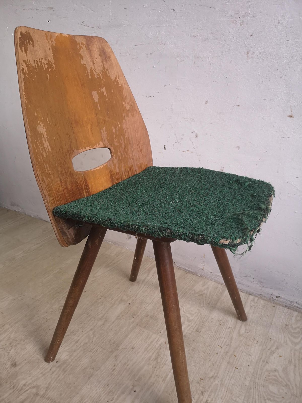 Chairs Vintage Czechoslovakia Dining Tatra Nabytok 1960 'S Mid Century Rare Unique Seating Solid Oak Barcelona Legs Blue Velvet photo 328.0