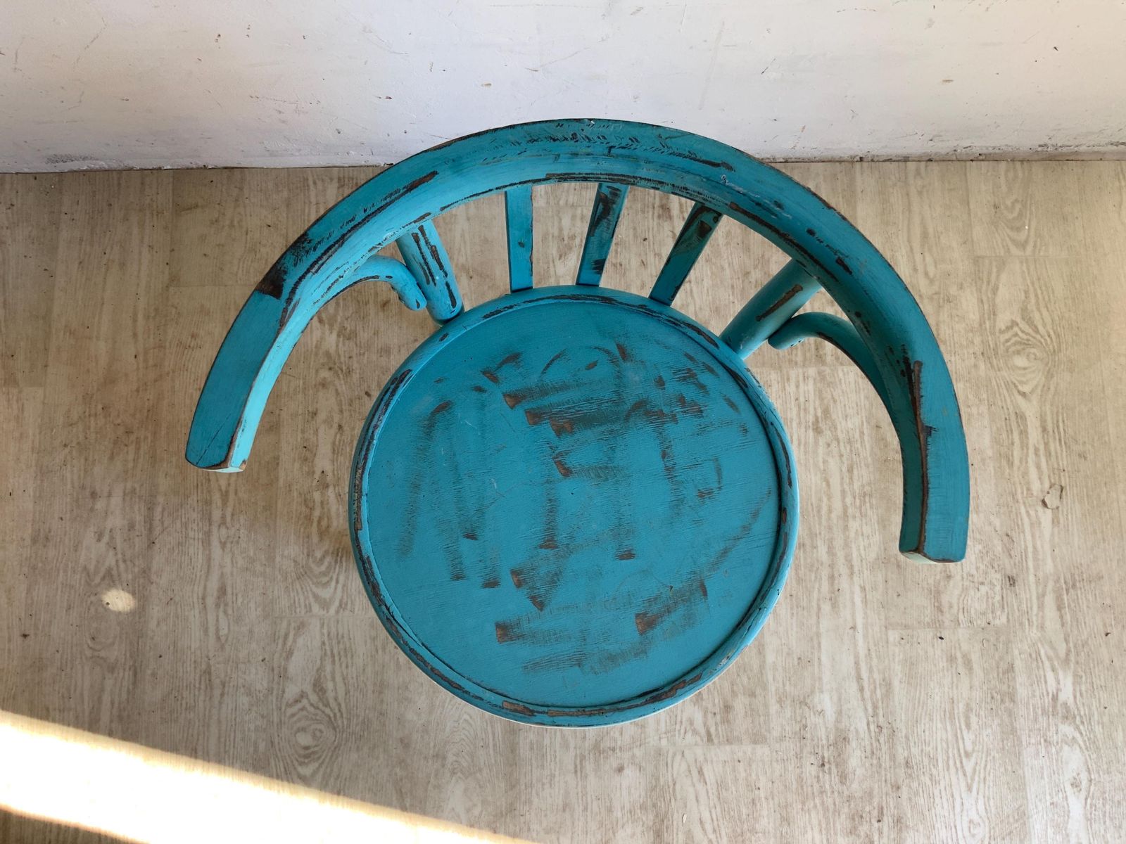 photo for sale Antique Thonet Style Chair:1890s Austrian Elegance Solid Oak Wood| Reclaimed From Budapest Tea House| Timeless Art For Your Home Décor Blue