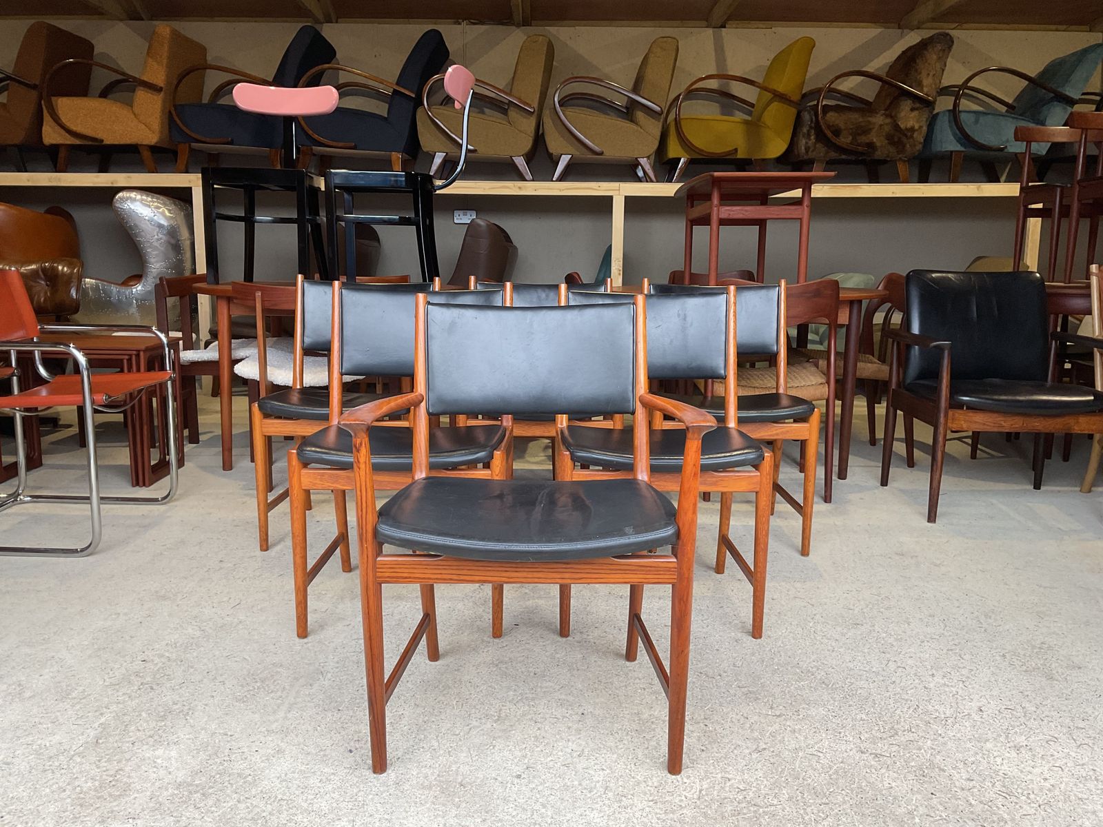Kai Lyngfeldt Larsen Danish Dining Chairs Set Of 6 In Mid Century Style photo 1685.0