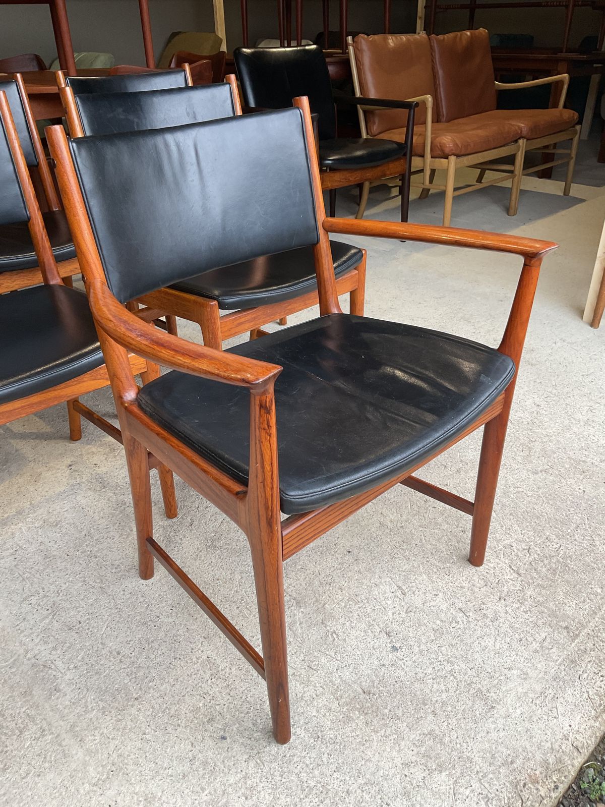 Kai Lyngfeldt Larsen Danish Dining Chairs Set Of 6 In Mid Century Style photo buy