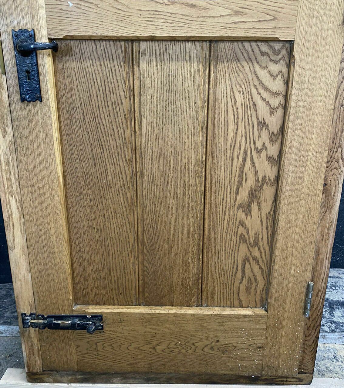 Home Fixtures Heavy Solid Oak Front Door +Frame Reclaimed Bespoke Hardwood Glazed Arts Crafts photo