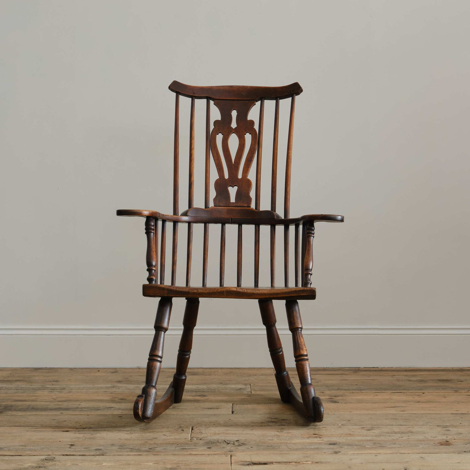 Late 18th Century Thames Valley Rocking Windsor Chair photo for sale
