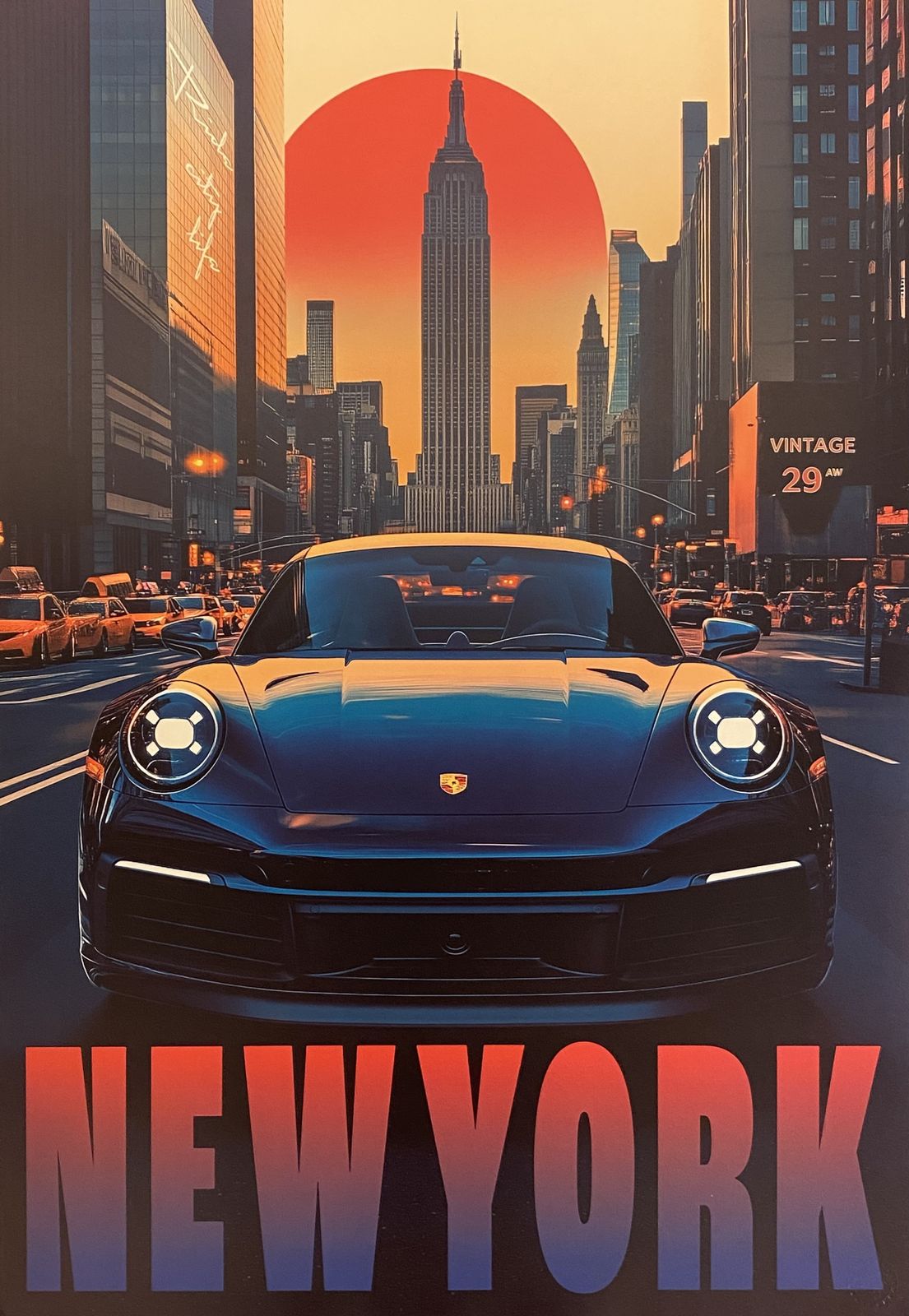 Pollux, 2020s   New York   Original Poster Printed In Offset With Detached Screen photo Art