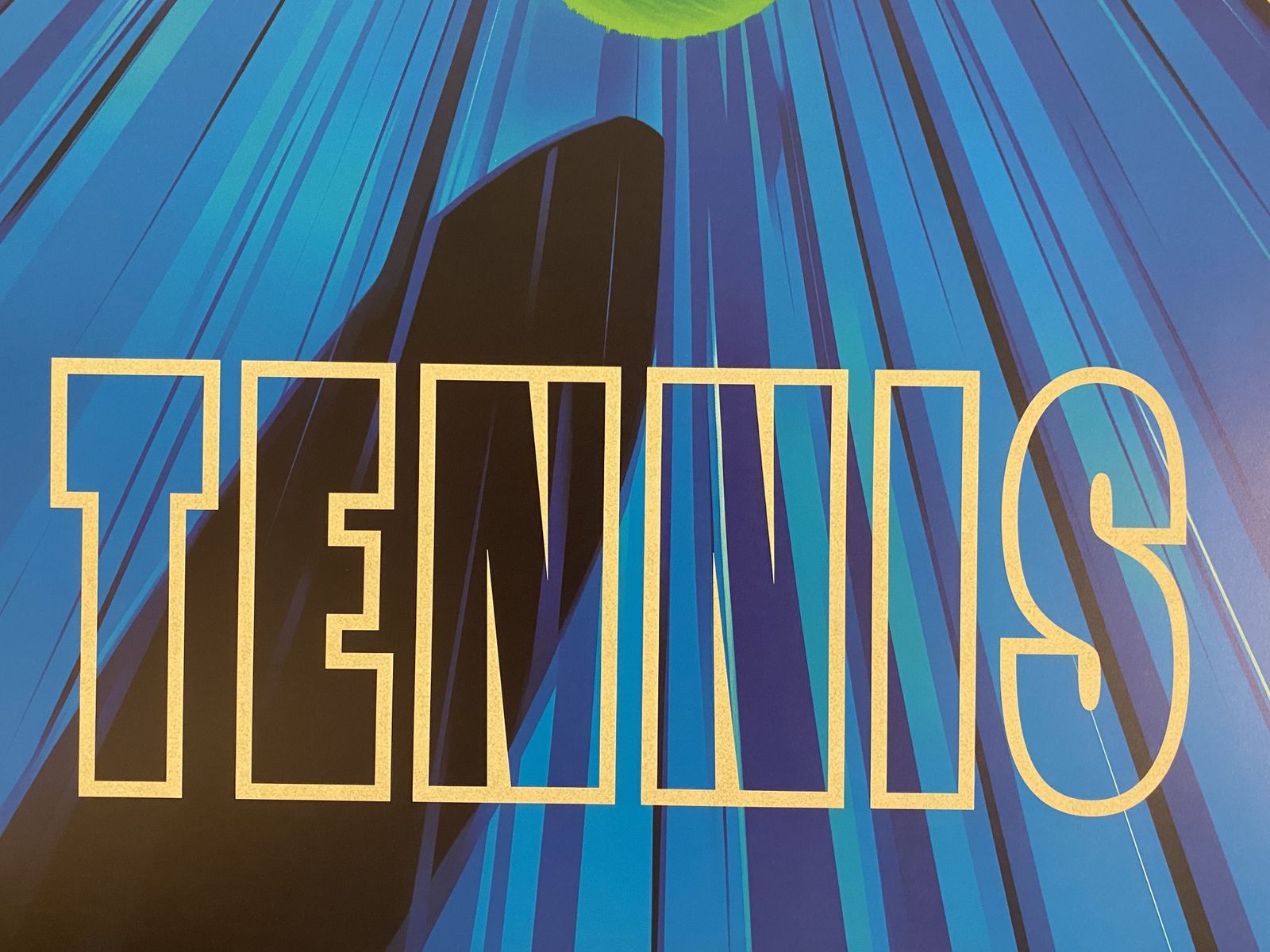 photo vintage Pollux, 2020s   Tennis   Original Poster Printed In Offset With Detached Screen (Invisible)   Cm 98x 68   In 38,6 X 26,8   Hand Signed Lower Right