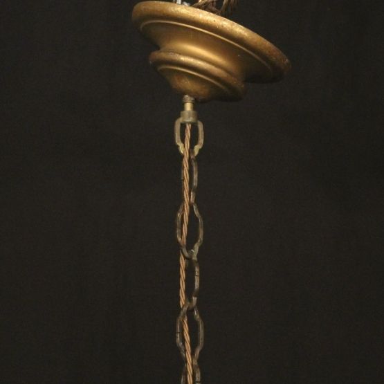 photo for sale Florentine 12 Light Giltwood Antique Chandelier