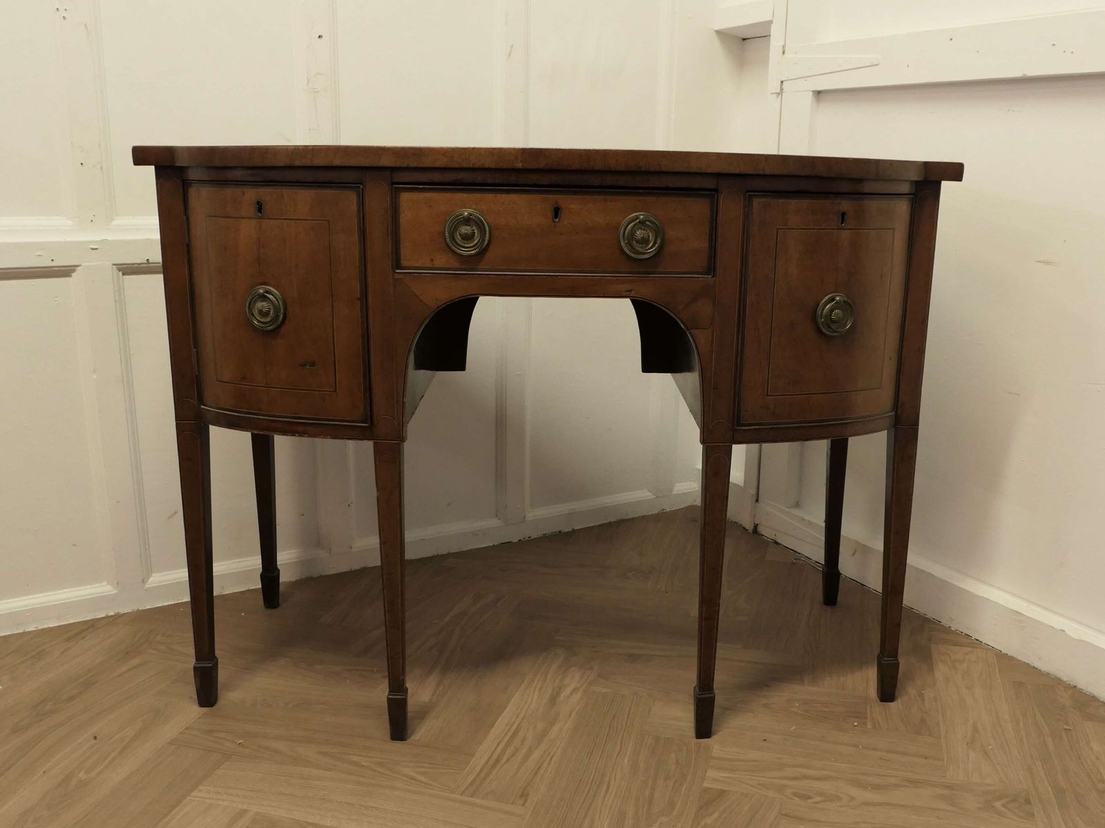 Early 19th Century Georgian Bow Front Walnut Dresser photo buy