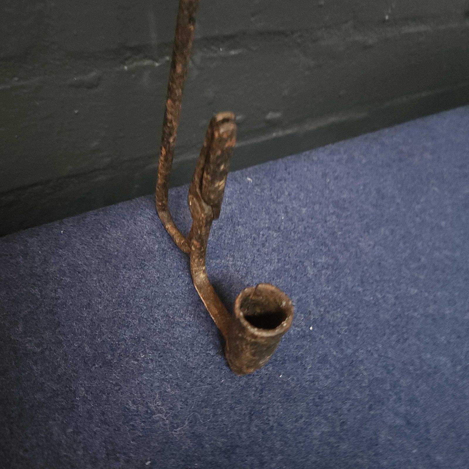 photo furniture Welsh Hanging Rushlight And Candle Holder, Circa Late 18th Century