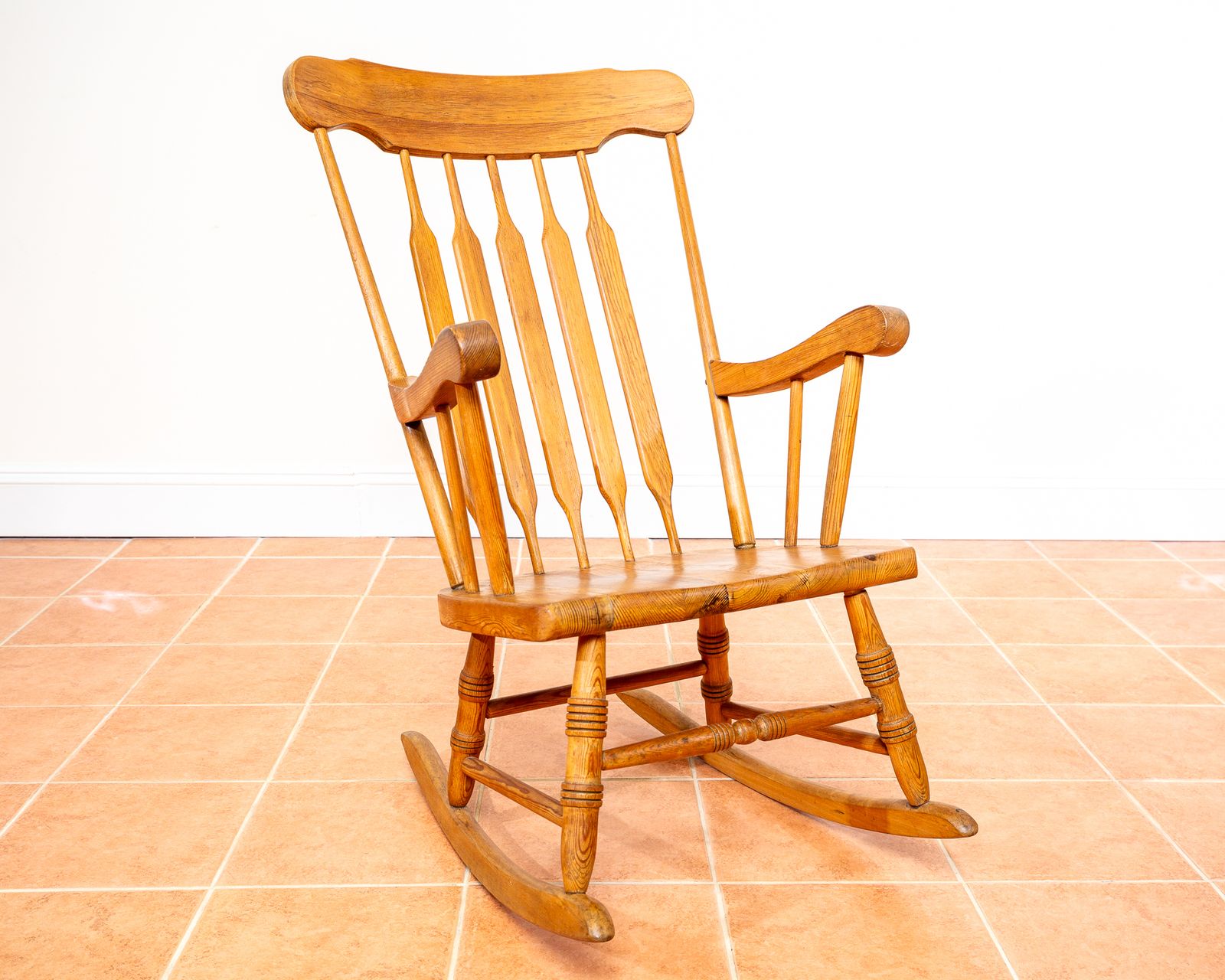Blonde Windsor Rocking Chair Arrowback American Farmhouse Bent Bros Mcm Hitchcock Chair Mid Century Country Vintage Beech Pine Solid Wood