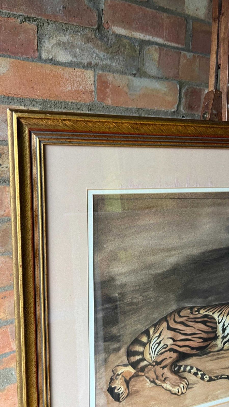 Framed Watercolour Painting Of A Tiger – Wildlife Art photo Art