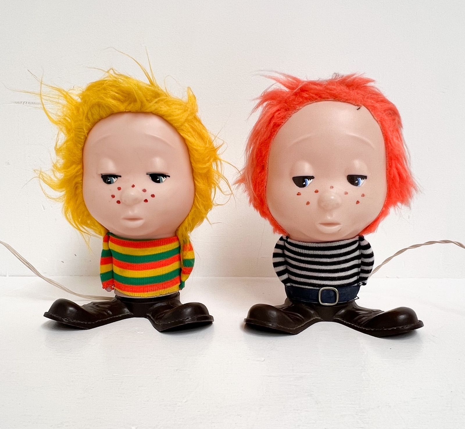 Rare Set Of ‘Funky Boys’ Table Lamps By Linea Zero (2), 1960s photo furniture