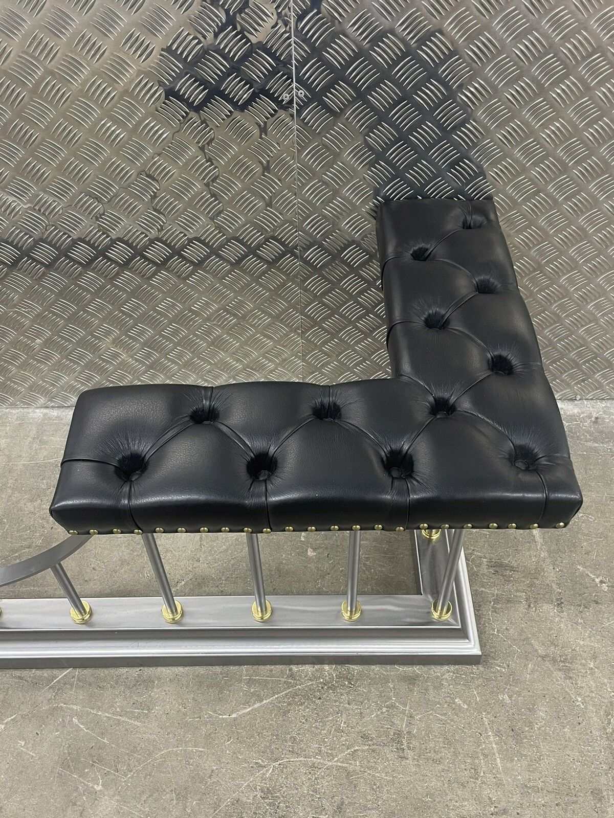 Club Fender Fireside Seat Fire Fender Leather Top Delivery  🚚 Avail photo 1795.0