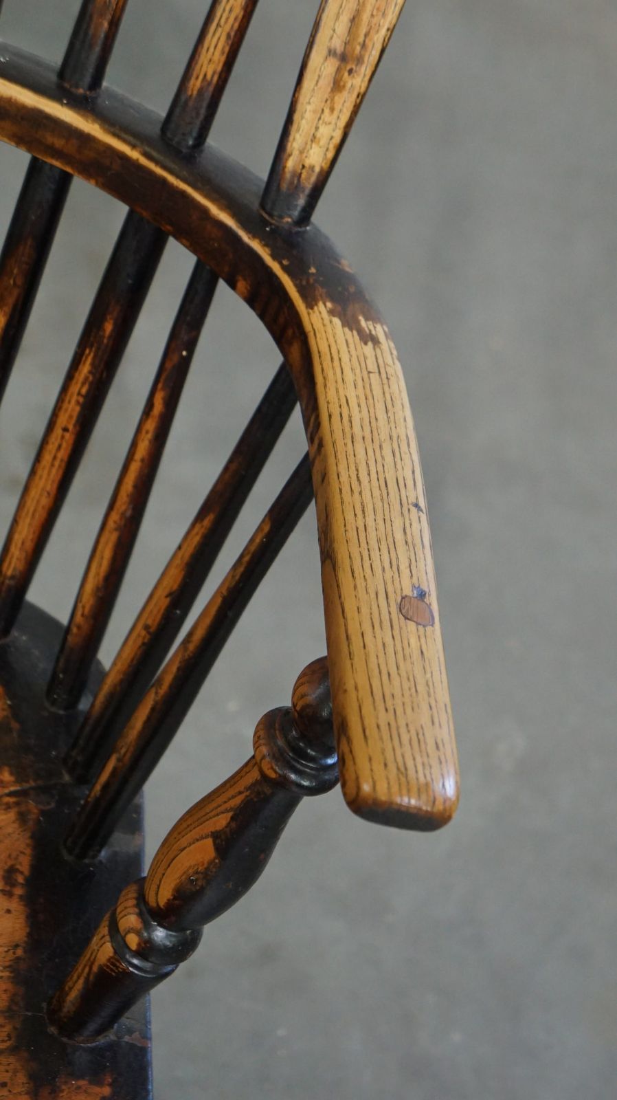 Elegant, Beautiful, Antique English Highback Windsor Dining Chair photo vintage