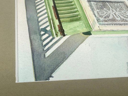 F. John Owen, Shutters, 1984, Watercolour photo for sale