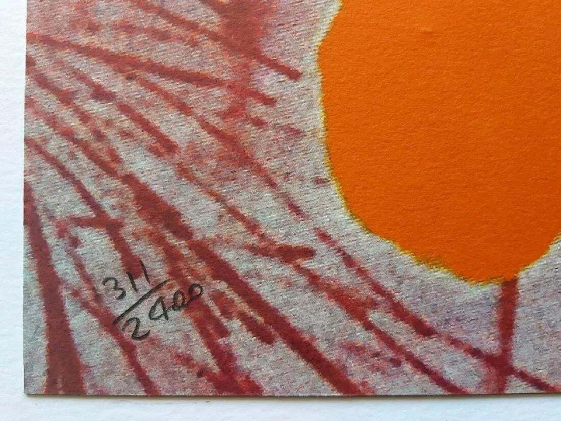 1986 Carnegie Museum Of Art After Andy Warhol "Poppy Flowers" Lithograph photo Art