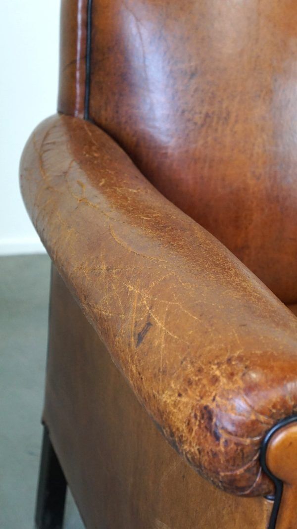 643.4802 Vintage Schapenleren Fauteuil – Stijlvol En Comfortabel photo