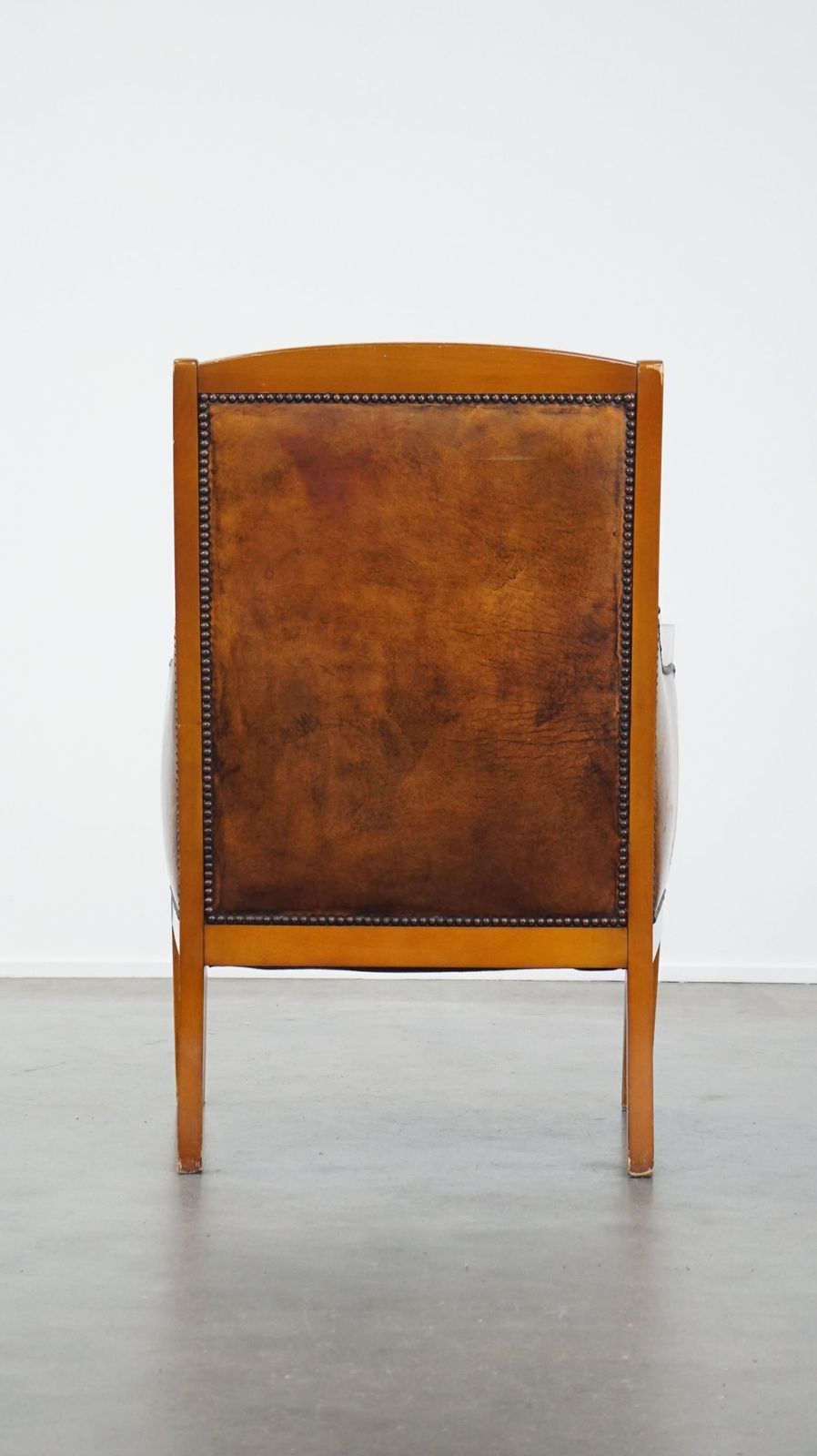 Stately, Luxurious Sheepskin Art Deco Design Armchair Combined With Wood photo Furniture