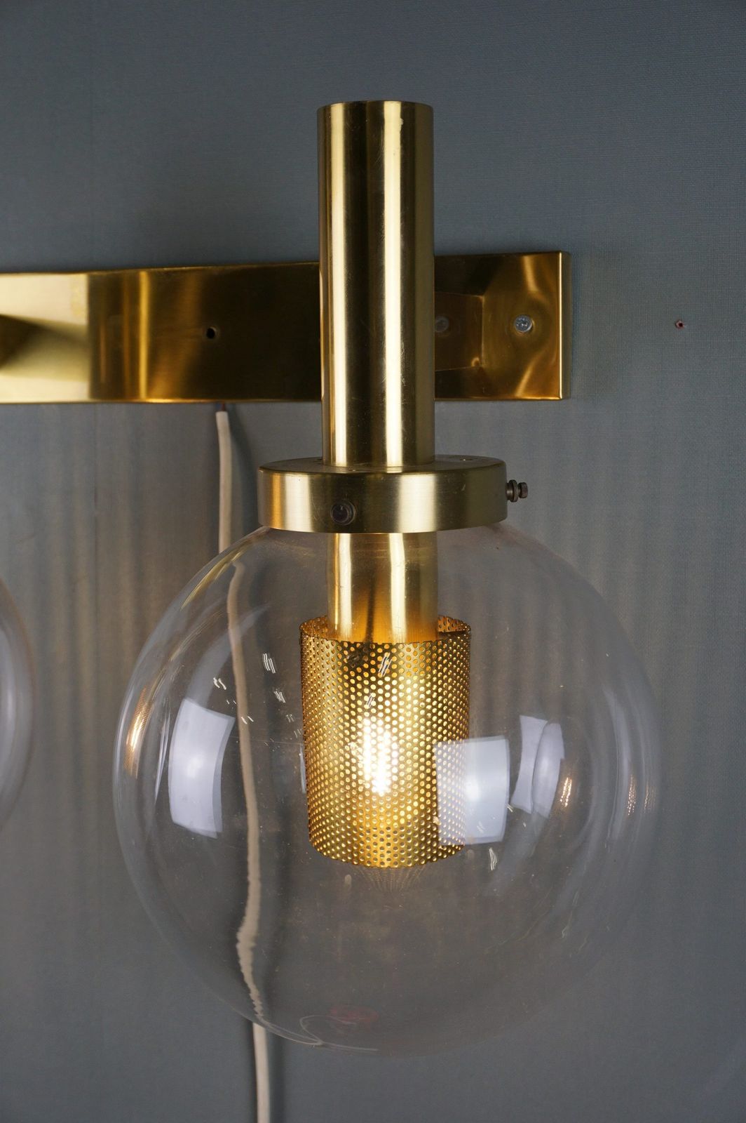 Zweedse Messing Wandlamp, Hans Agne Jakobsson, 1960 photo 766.9763999999999