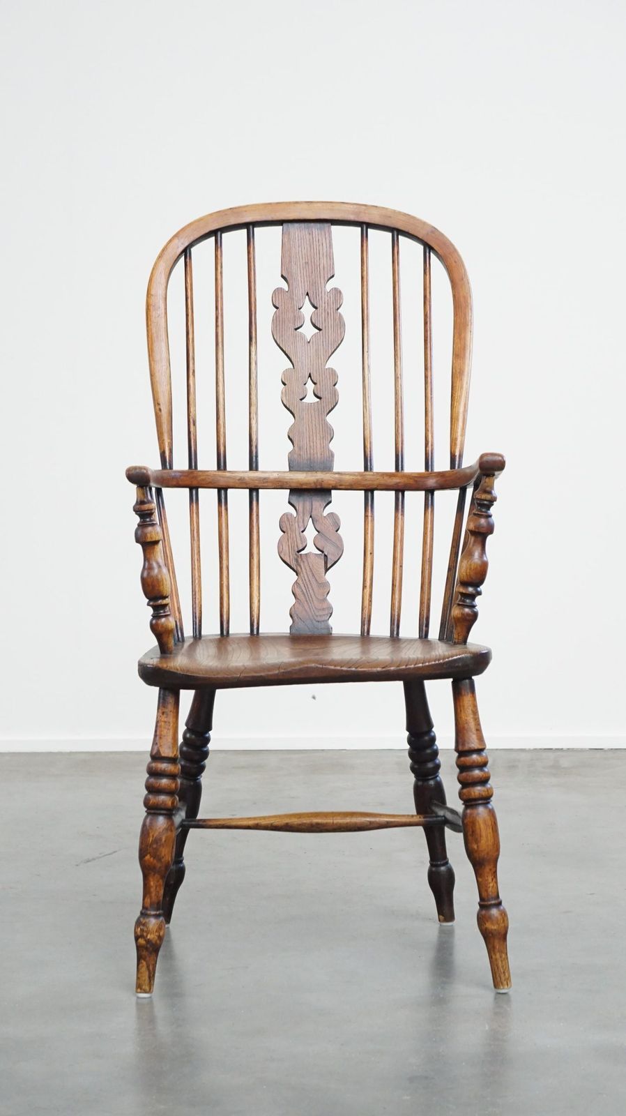 Antique, Very Nice English Highback Windsor Dining Chair photo furniture