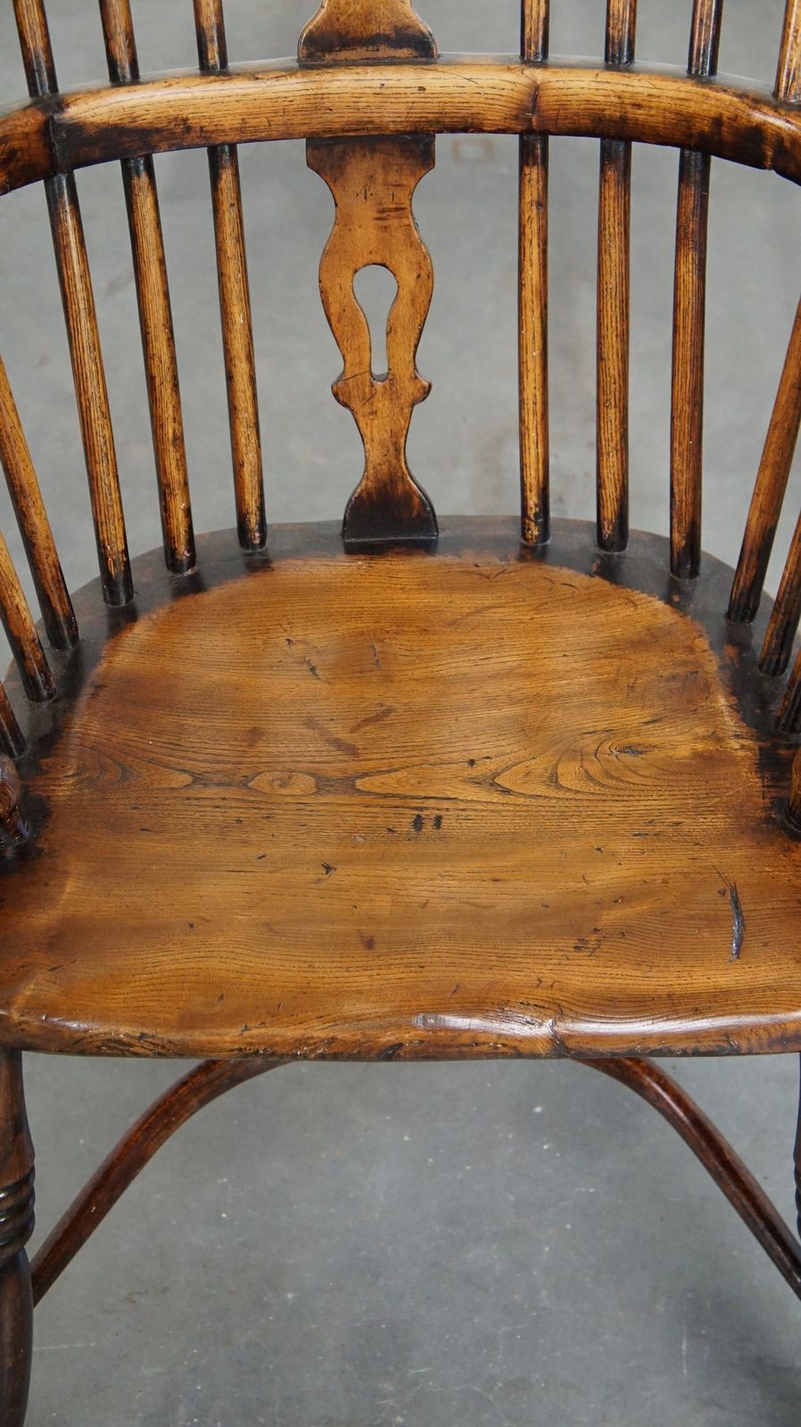 Beautiful And Practical Antique English Highback Windsor Chair With A Beautiful Patina photo vinterior