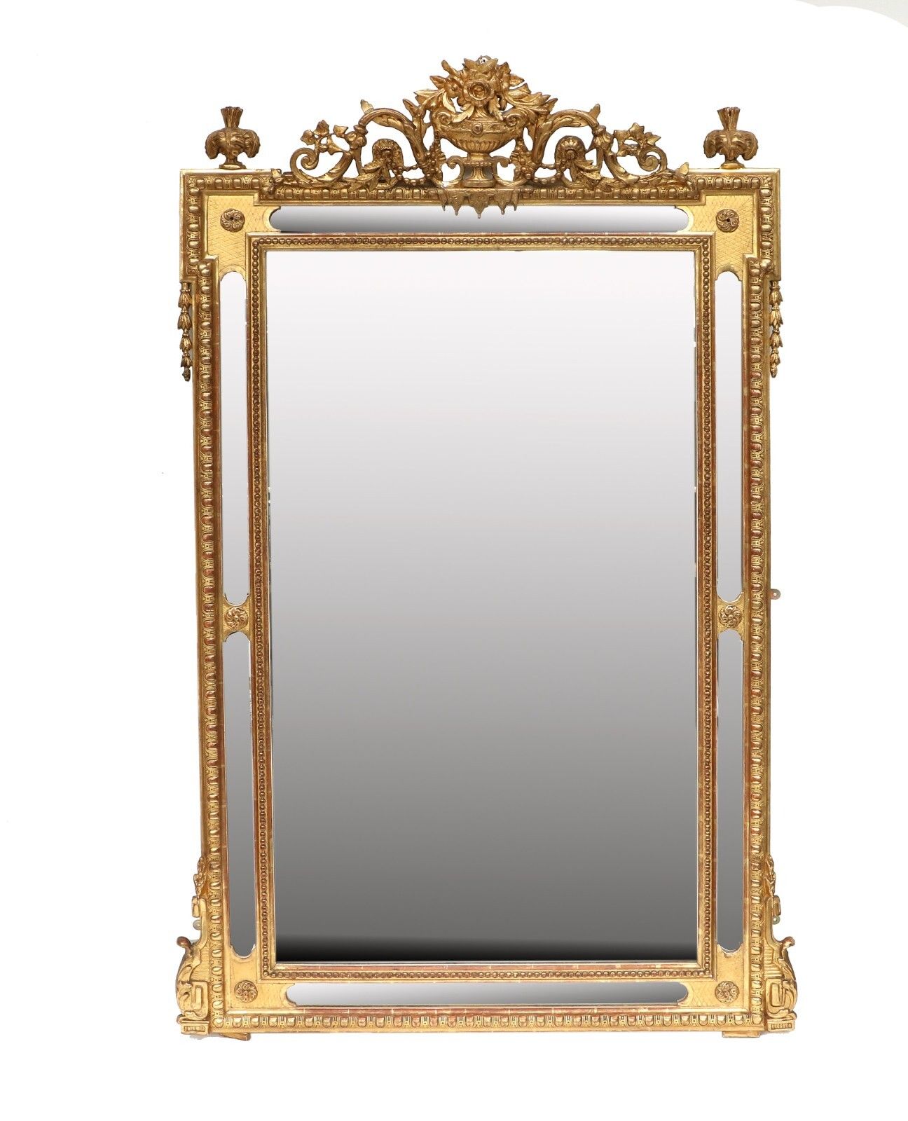 Outstanding French Louis XVI Gilt Mirror