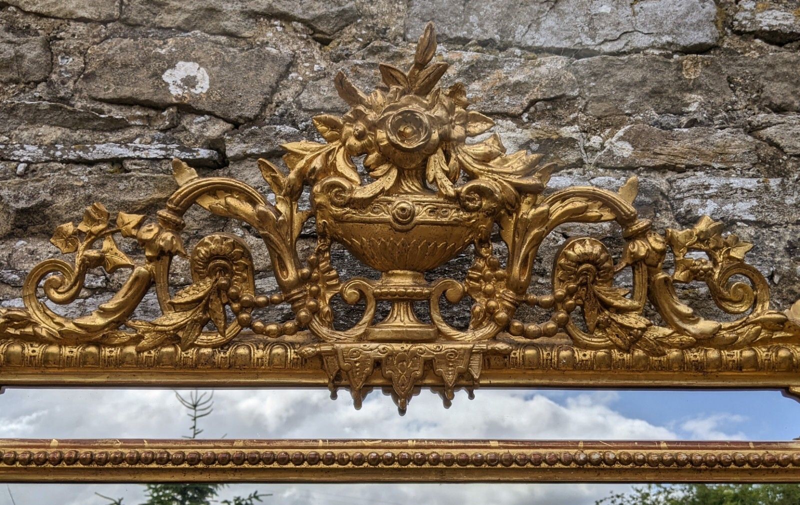 photo furniture Outstanding French Louis XVI Gilt Mirror