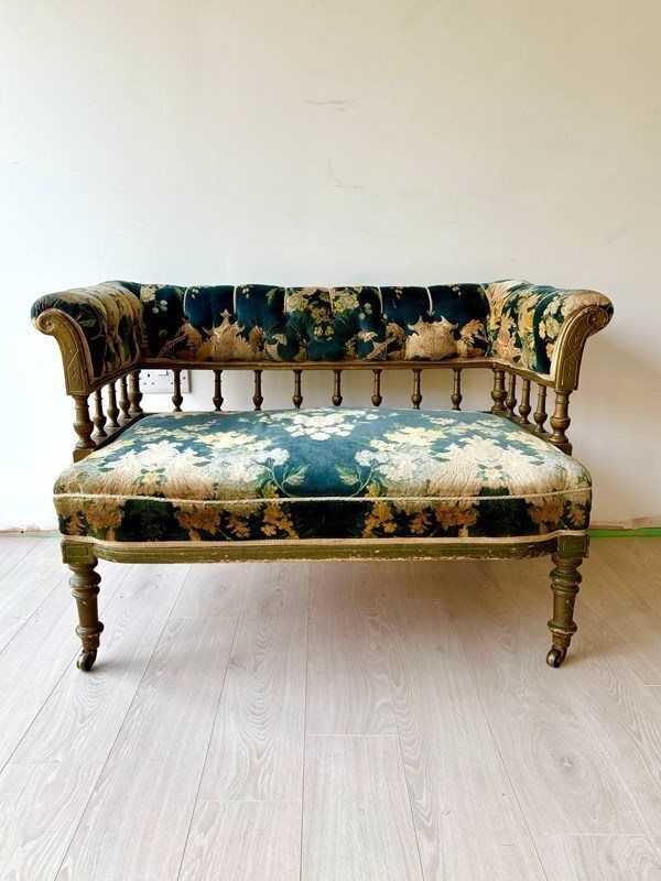 Antique Victorian 2 Seater Sofa photo Furniture