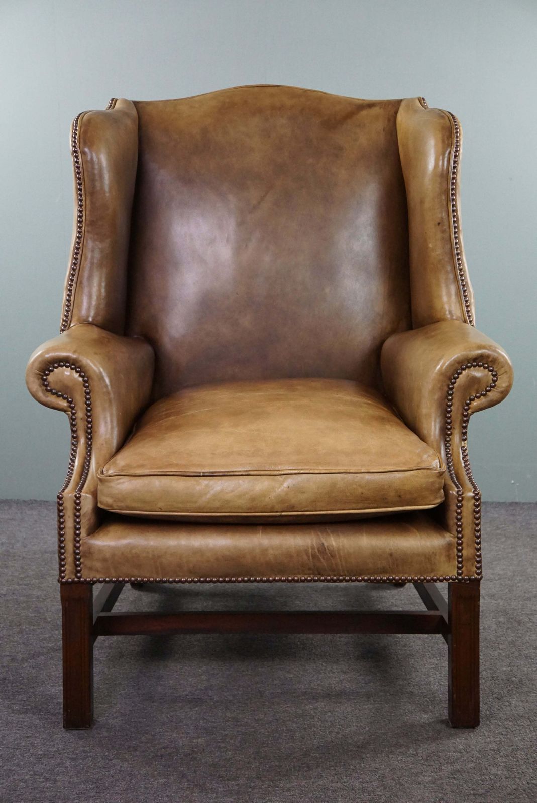 Royal Cowhide Leather Armchair In Very Good Condition photo furniture
