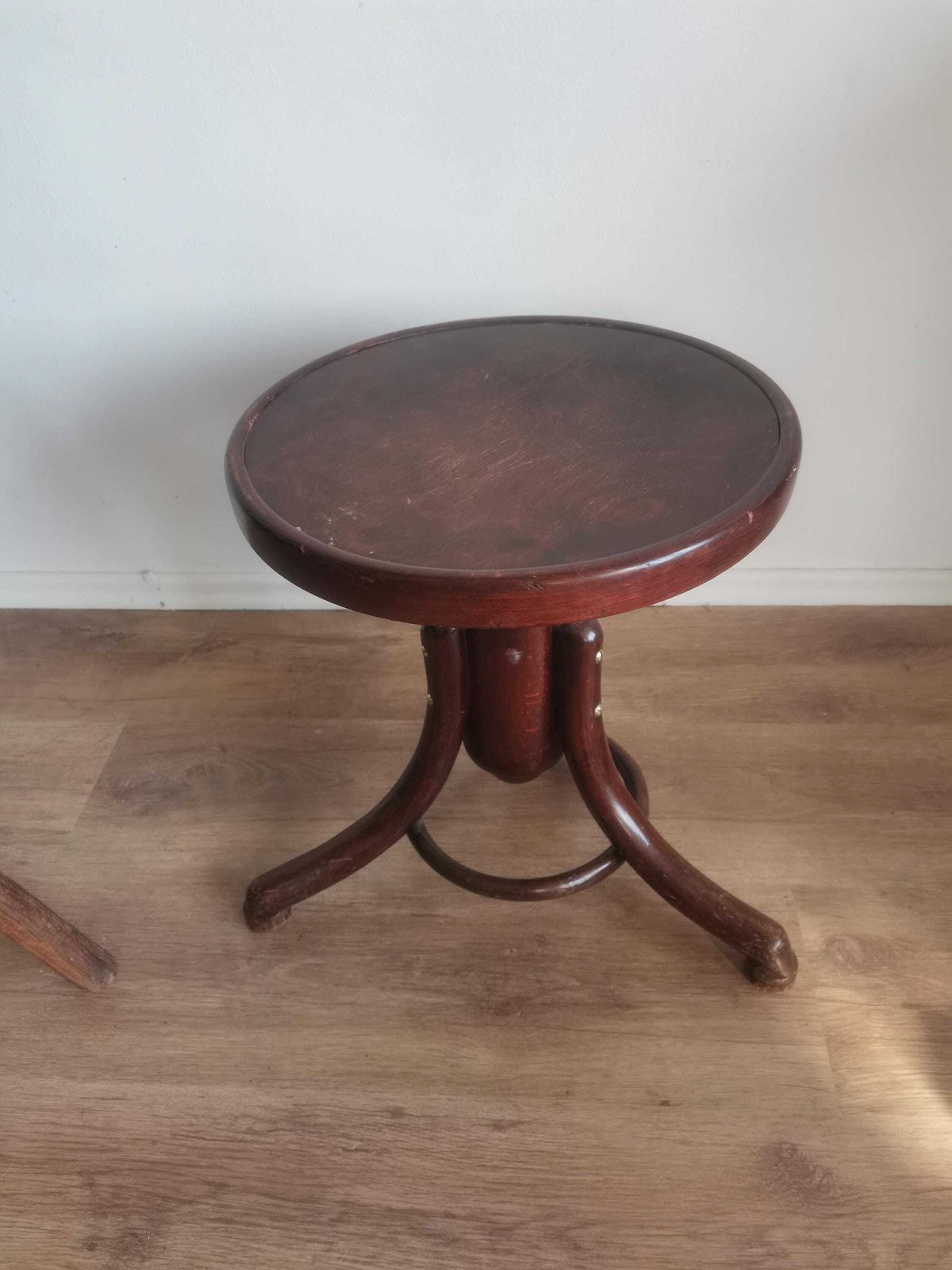 Original Thonet Piano Stool Quality Bentwood Hand Made Seat Thonet Chair Vintage photo for sale