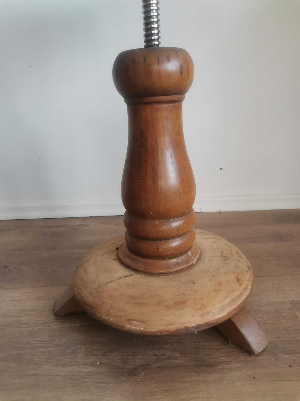 Original Thonet Piano Stool Quality Bentwood Hand Made Seat Thonet Chair Vintage photo for sale