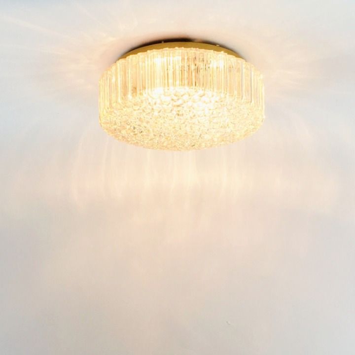Mid Century Amber Bubble Glass Ceiling Light By Helena Tynell For Limburg, Germany, 1970s photo buy