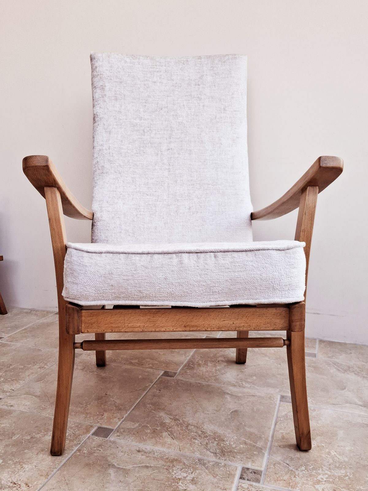 Mid Century Vintage Easy Chair Newly Upholstered photo for sale