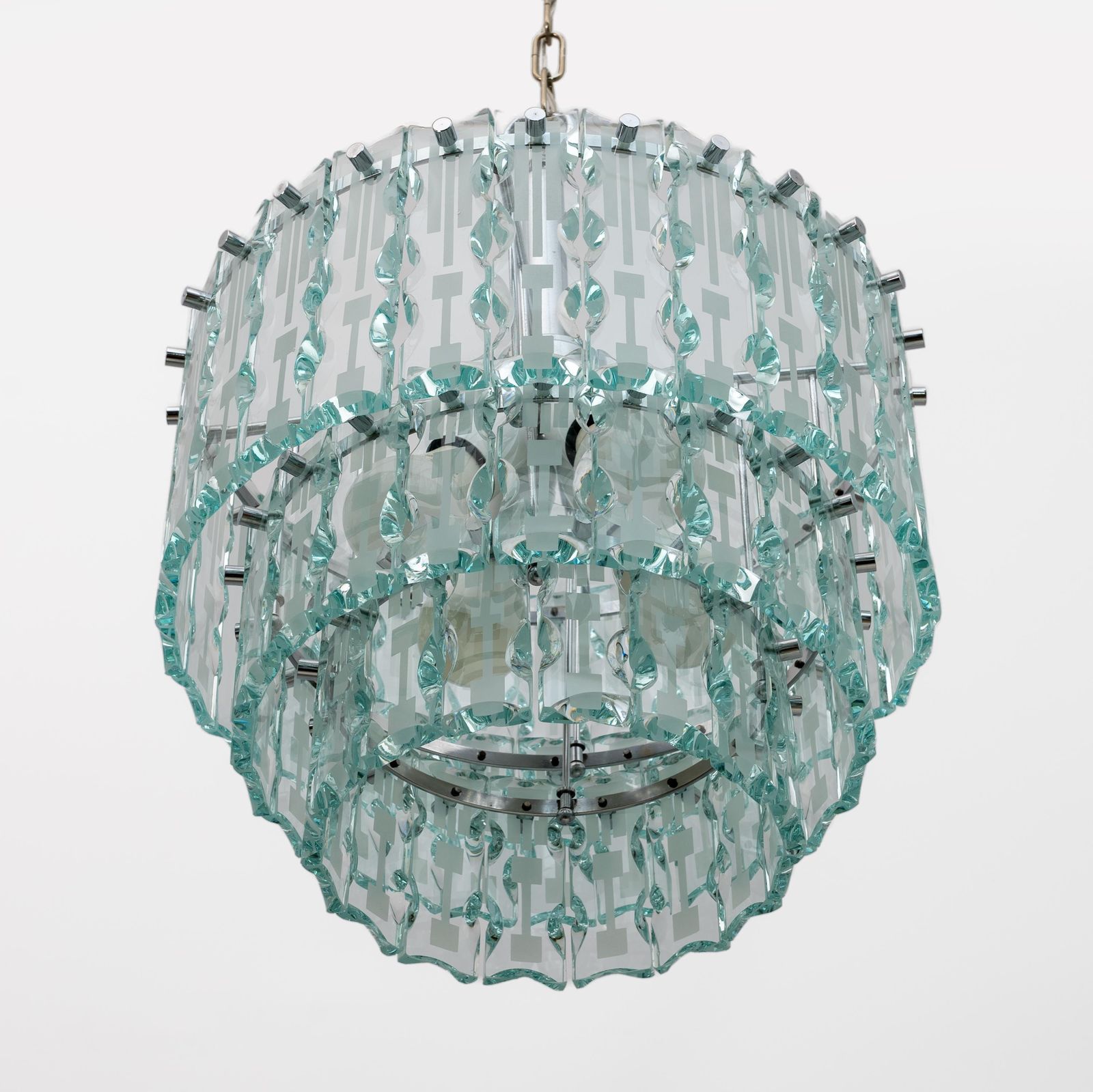 Ground Crystal Chandelier By Cristal Art, Italy, 1970s photo Lighting