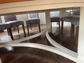 Round Bespoke Dining Table (Chairs In Picture Not Included).  Seats 12/14 photo for sale