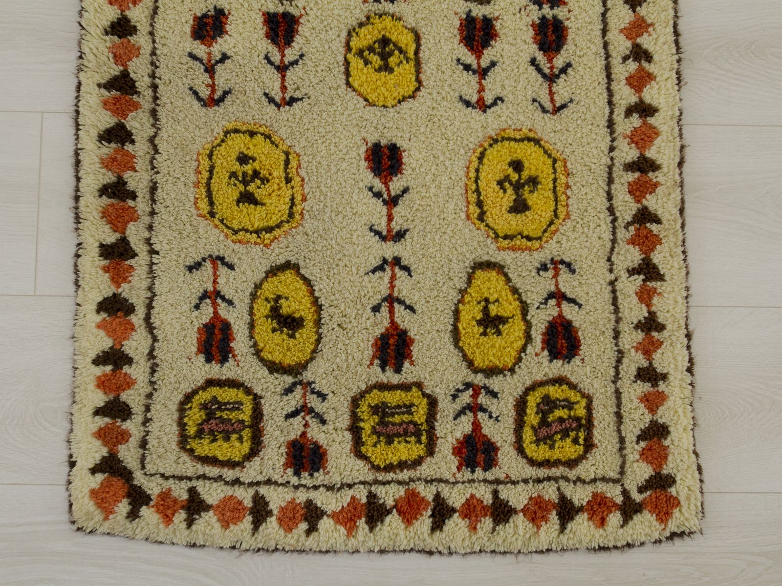 photo furniture Vintage Wall Tapestry, Hand Knotted, 1960s