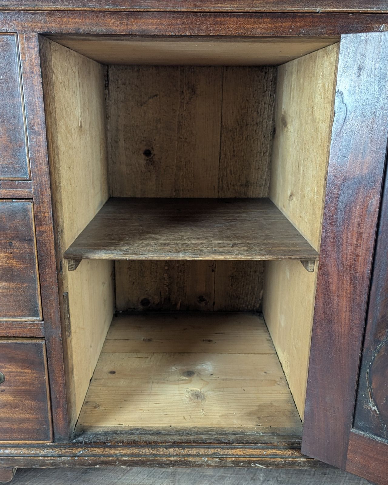 Furniture George III Mahogany Bachelor’s Kneehole Desk photo