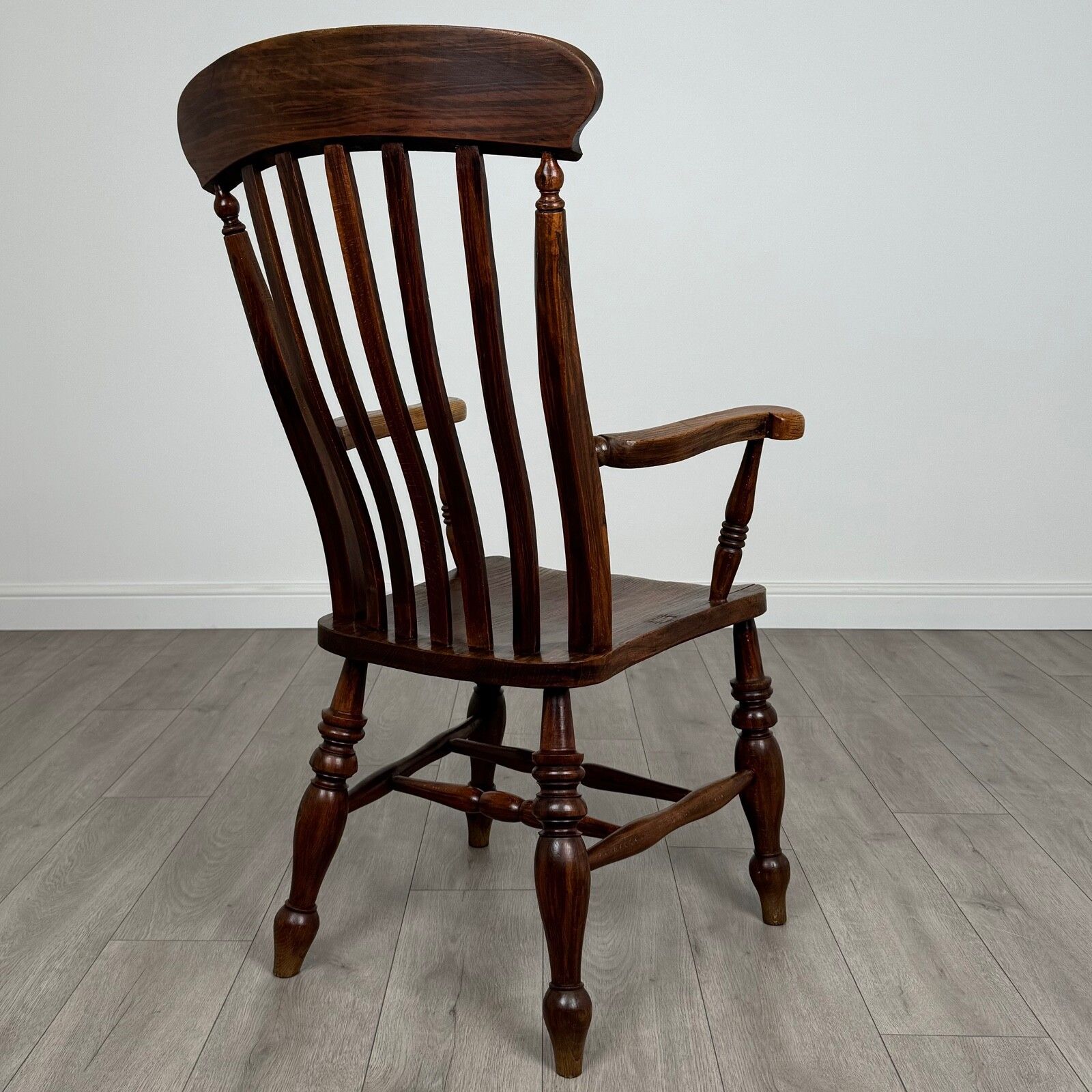 Antique 19th Century Windsor Armchair In Elm photo 365.0